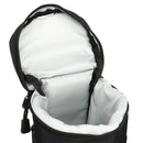 Portable Soft Video Camera Lens Case Pouch Bag Waterproof Black For Standard Zoom Lenses