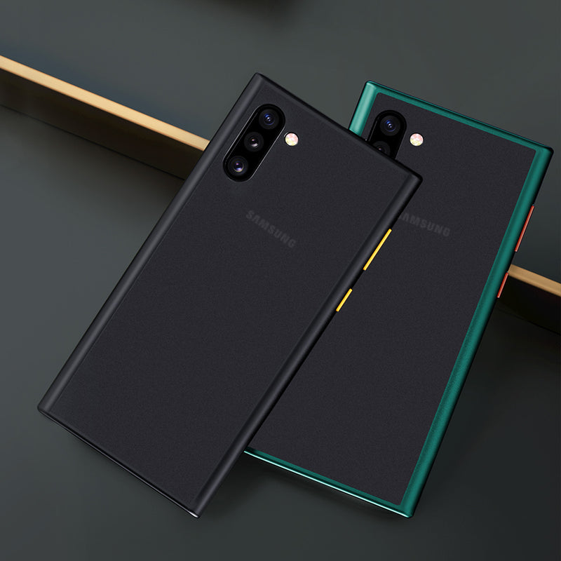 ROCK Frosted Shockproof Anti-fingerprint Soft TPU Edge + Hard PC Protective Case for Samsung Galaxy Note 10+ / Note 10 Plus / Note10+ 5G