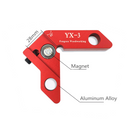 Drillpro YX-3 Woodworking Magnetic Center Scriber Finder 45 90 Degrees Angle Line Caliber Ruler Metric and Inch Wood Measuring Scribe Tool