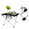 Outdoor Portable Folding Table Camping Traveling Picnic BBQ Foldable Table-Black