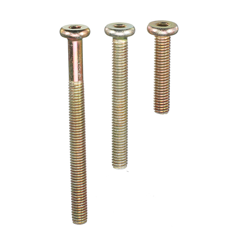 Suleve 125Pcs High Precision Hex Socket Head Cap Screw Bolts and Barrel Nuts Furniture Connecting Screws Accessories Assortment Kit