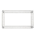 Drillpro ABS/Stainless Steel Multifunction Multi-angle Folding Ruler Flexible Four Side Parallel Ruler
