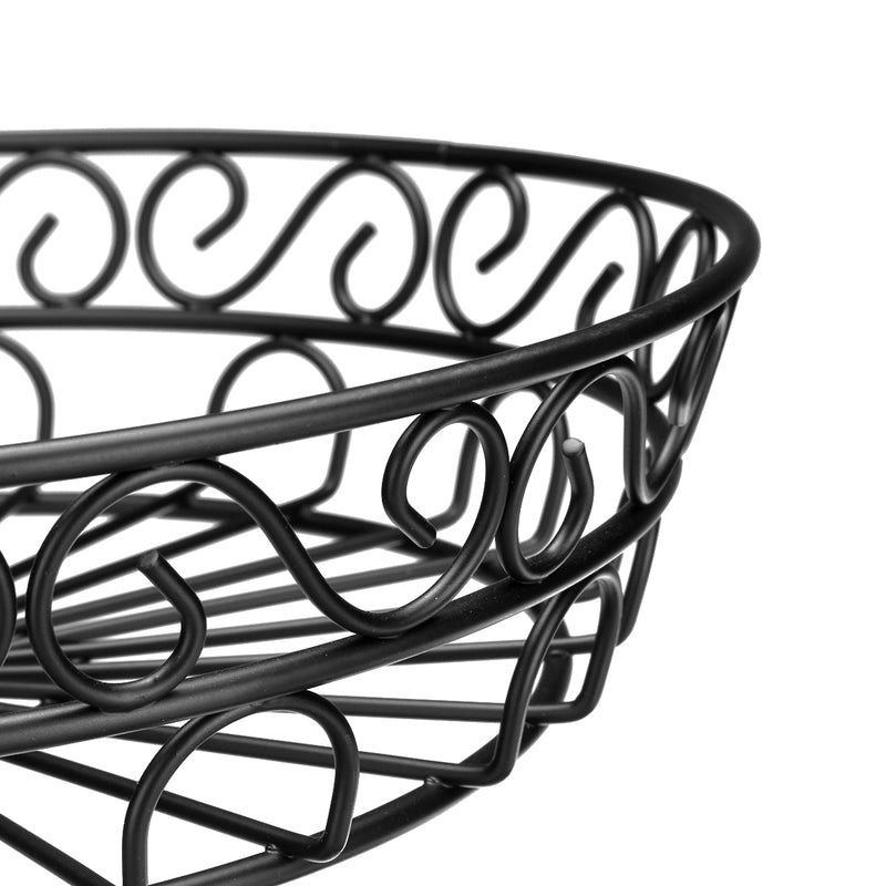 30cm Kitchen Restaurant Fruit Vegetable Basket 2 Tier Iron Rack Storage Organizer Stand Holder