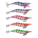 5 pcs 13.5cm20g Wood Shrimp Squid Lures Bait Bass Hooks