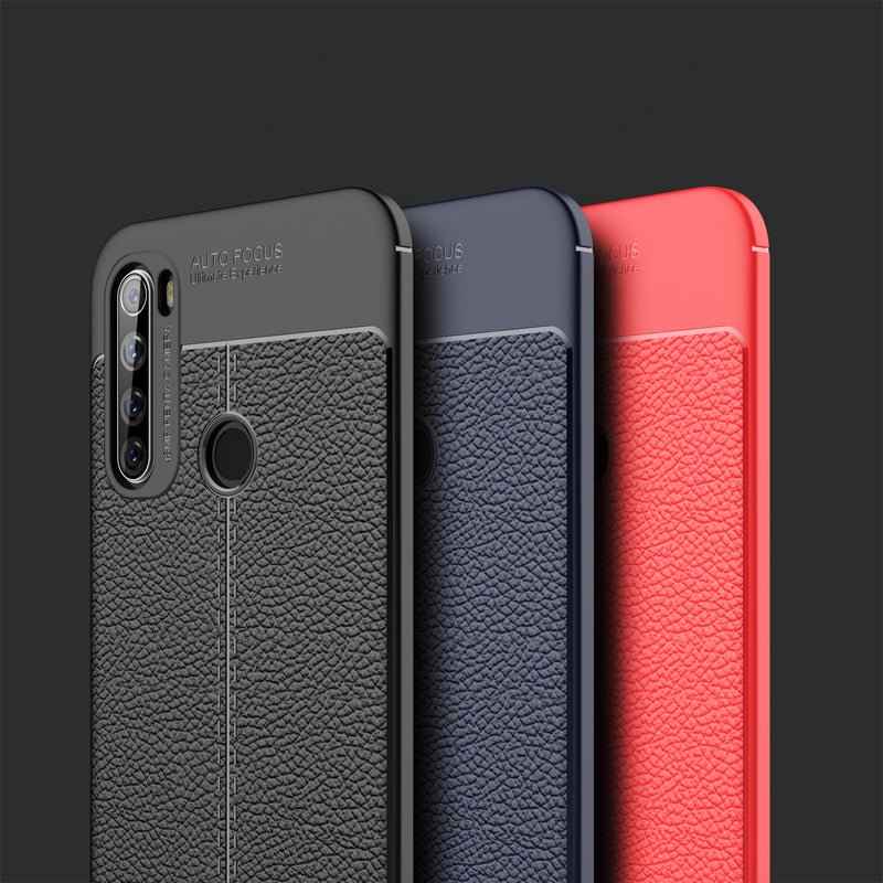 Bakeey Litchi Pattern Shockproof PU Leather TPU Soft Protective Case for Xiaomi Redmi Note 8T