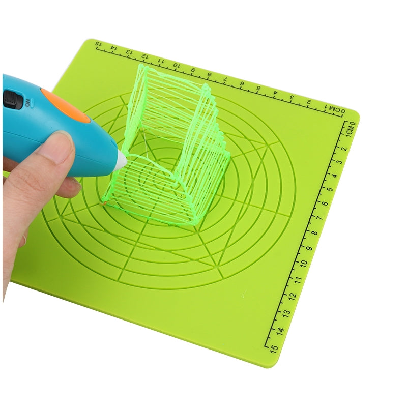 4PCS 3D Printing Pen Silicone Design Mat + 5PCS Insulation Silicone Finger Caps