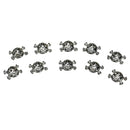 3D Cool Skull Nail Art Decoration Halloween Lady Girls Metal 10Pcs Alloy
