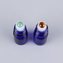 10Pcs Gemstone Essential Oil Bottles Refillable Roll-On Roller Storage Bottle Healing Crystals