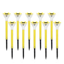 10pcs LED Solar Power Garden Path Yard Light Lamps Lawn Road Patio Outdoor