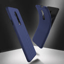For OnePlus 7T Pro Bakeey Carbon Fiber Texture Slim Soft Silicone Shockproof Protective Case