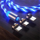 Bakeey 2.4A Micro USB Type C LED Light Magnetic Fast Charging Data Cable For Huawei P30 Pro Mate 30 Xiaomi 9 Pro Redmi 7A Redmi 6Pro OUKITEL Y4800