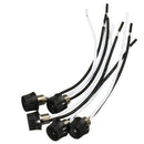 5Pcs Rotary Type On/Off Canopy Switches Metal Switch Nut Rotating Switches With 4 Inch Wire