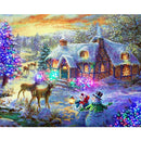 5D Diamond Painting Christmas Deer Embroidery Home Full Drill Cross Stitch Kits