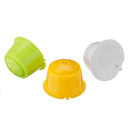 3Pcs/Set Colorful Refillable Coffee Capsule Cup Reusable Coffee Pods w/ Spoon Brush for Nescafe Dolce Gusto Brewer