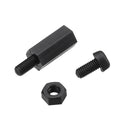 Suleve MXNH1 M2 M3 Nylon Screw Black Hex Screw Nut Nylon PCB Standoff Assortment Kit 600Pcs