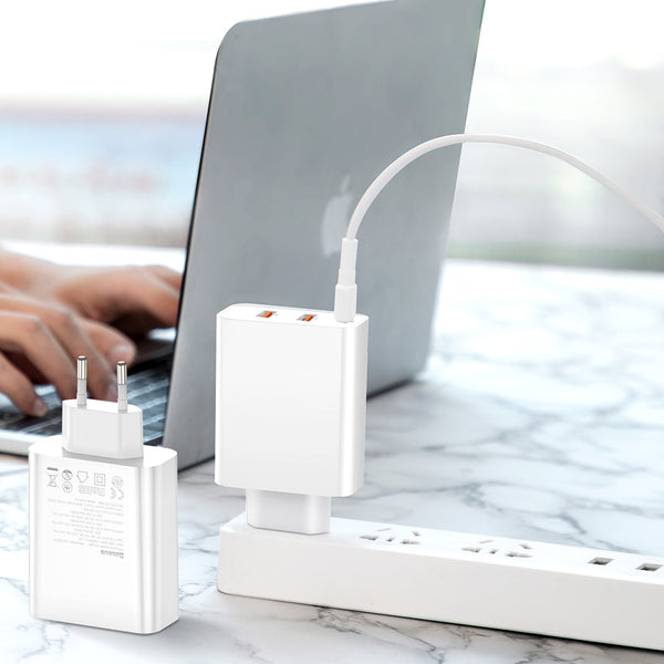 Baseus PPS 5A 3 Quick Charge 4.0 3.0 60W EU Charger Adapter For iPhone X XS Oneplus 7 Pocophone HUAWEI P30 Mate20 XIAOMI MI9 S10 S10+