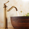 Tall Antique Bathroom Kitchen Sink Basin Faucet Hot & Cold Water Mixers Tap Single Handle