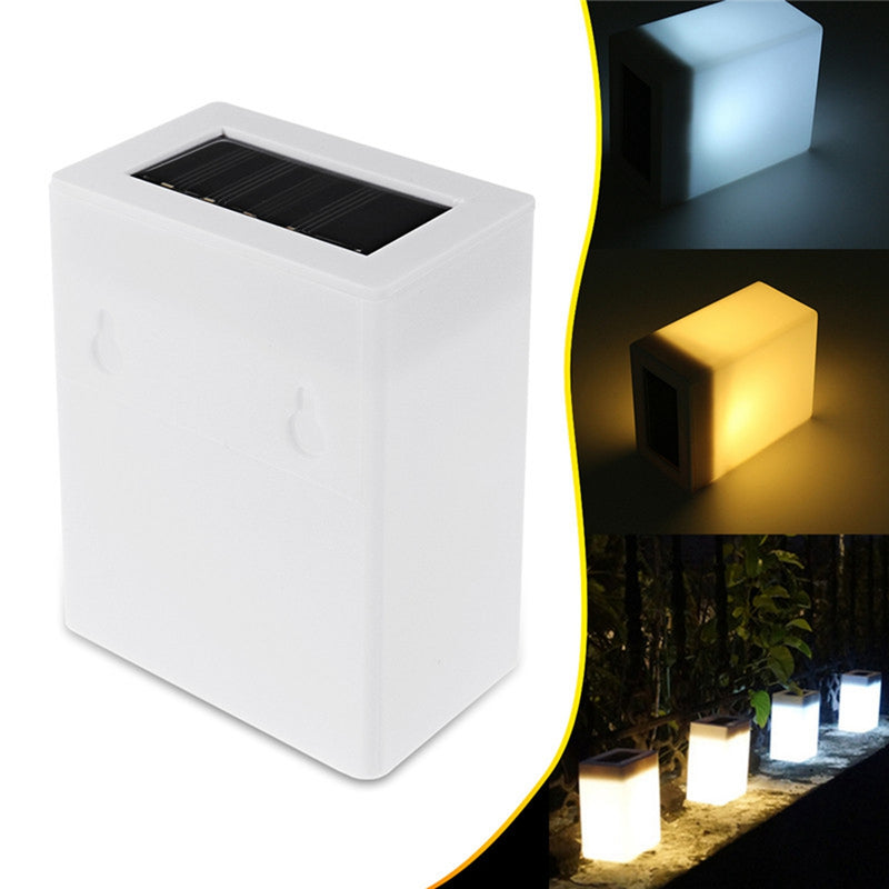 Waterproof LED Solar Light Fence Wall Lamp Outdoor Garden Landscape Light  White/Warm White