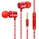 AUGIENB 3.5mm Wired Control Earphone Bass Stereo Earbuds Headphone with Mic for iPhone Xiaomi Huawei