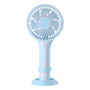 Well Star WT-D6 Portable Mini USB Fan with Base Chargeable Desktop Air Cooling Fan Air Cooler Silent Cooling Fan For Home Office Student Dormitory Outdoors Travelling
