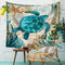 Retro Ocean Sea Animal Tapestry Mandala Hippie Wall Hanging Decor Bedspread