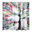 Tree Pattern Prints Bathroom Shower Curtain Non Slip Toilet Lid Cover Rugs Mat