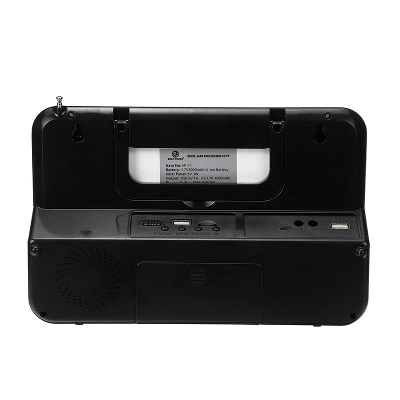 Solar Lighting System Portable Emergency Light Radio/Light/Music Player Camping Emergency Car Repairing