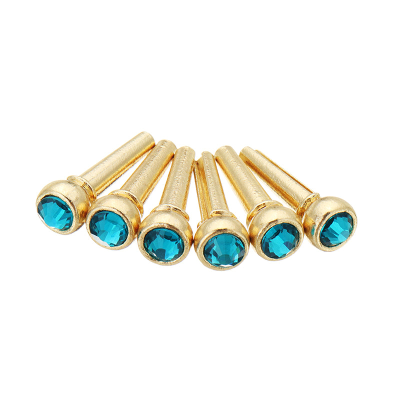 Copper Abalone Guitar Bridge Bone Pins Set Guitar Parts For Acoustic Guitar