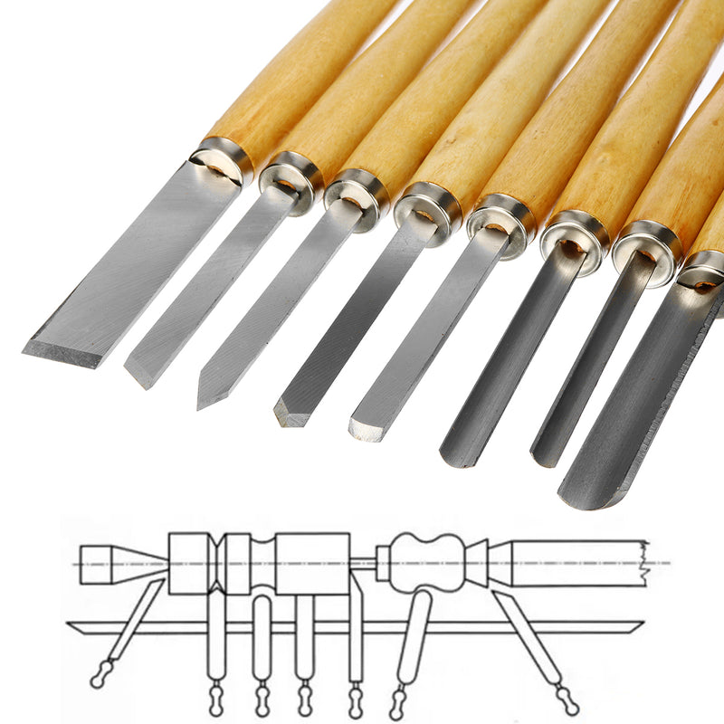8Pcs Wood Carving Tool Set Craft DIY Woodworking Handwork Hand Chisel Kit