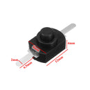 Excellway 10Pcs 1A 30V DC 250V Black Latching On Off Mini Push Button Switch