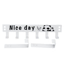 Nice Day Creative Carbon Steel Over The Door Hooks Clothes Coat Hat Towel Hanger Wall Hook