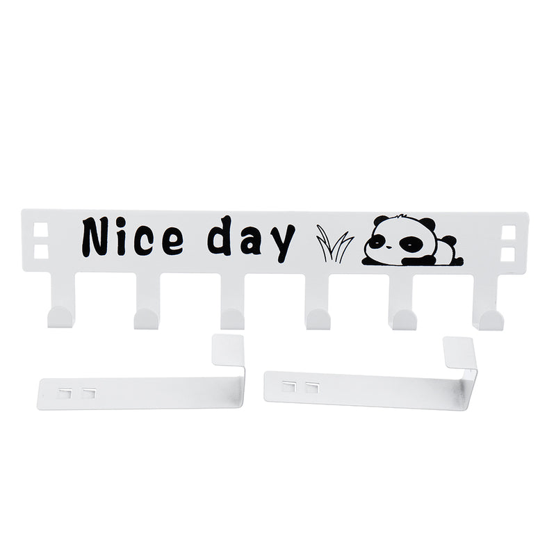 Nice Day Creative Carbon Steel Over The Door Hooks Clothes Coat Hat Towel Hanger Wall Hook