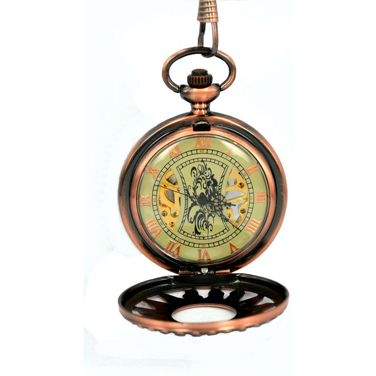 JIJIA JX003 Hot Wheels Hollow Case Mechanical Pocket Watch