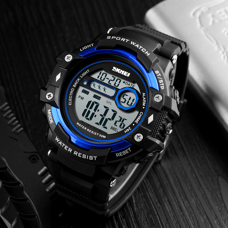SKMEI 1325 Electronic Chronograph Digital Watch Calendar Alarm Men Sport Watches