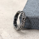 Trendy 316L Stainless Steel Finger Ring Skull Head Ring Wholesale for Men Halloween Jewelry