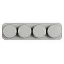 DIY Silicone Soap Mold 4 Holes for Handmade Soap Making Forms 3D Mould Oval Round Square Soaps Molds Cake Mould