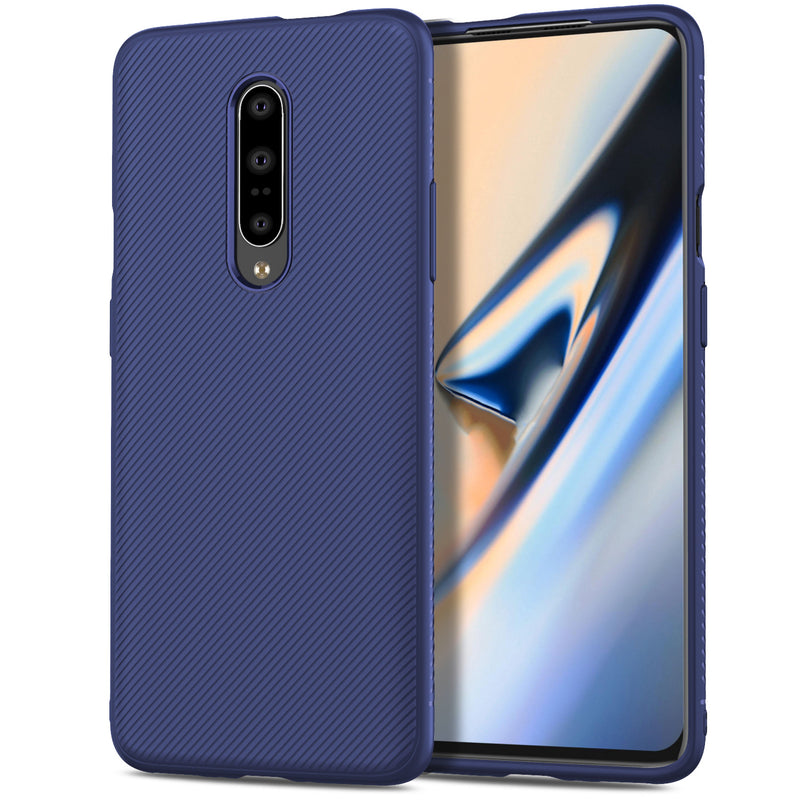 Bakeey Soft Silicone Texture Carbon Fiber Slim Shockproof Protective Case For OnePlus 7 Pro