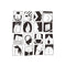 Miico FX42003 2PCS Glass Window And Door Decoration Stickers Wall Sticker DIY Sticker
