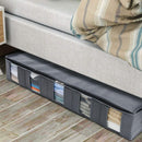 Large Capacity Under Bed Storage Bag with 5 Clear Window for Clothing Shoes Blankets Clothes Storage Bag