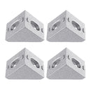 4Pcs 2020 Aluminum Profile Corner Angle Bracket Connector for V-Slot 3D Printer Linear Guides