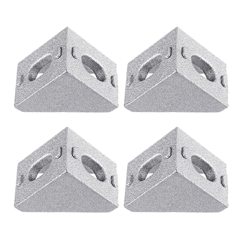 4Pcs 2020 Aluminum Profile Corner Angle Bracket Connector for V-Slot 3D Printer Linear Guides