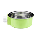 5cm Stainless Steel Hang-on Bowl For Pet Dog Cat Crate Cage Outdoor Food Dish Food Water Bowl