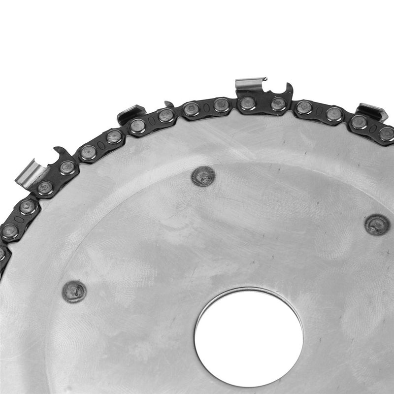 Upgrated 5 Inch Wood Carving Disc 14 Teeth 7/8 Inch Arbor Grinder Disc Chain for Angle Grinder