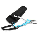 H3 Fishing Pliers Crimping Remove Hook Scissors with Sheath Split Ring Cutters Fish Line Cutters