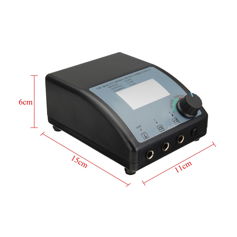 LCD Digital Tattoo Machine Power Supply Dual Use Precision Stable Performance Built-in Circuit Protection