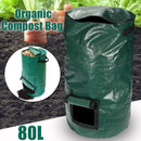 80L Organic Compost Bag Kitchen Garden Organic Waste Bins Storage Disposal Composter