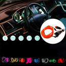 3M Flexible Neon EL Wire Light Atmosphere Car Strips Lamp Interior Decoration Strips Lighting + DC12V Driver