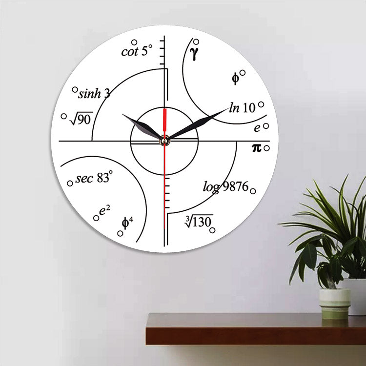 Emoyo ECY063 Creative Mathematics Wall Clock 3D Wall Clock For Home Office Decorations A