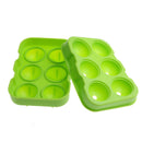 KCASA KC-IT02 6 Holes Large Ball Shape Silicone Ice Cube Sphere Whiskey Cocktail Ice Mold Tray