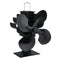 1500RPM 4/5 Blades Stove Fan Silent Fireplace Fire Heat Powered Saving Eco Fan No Electricity & Battery